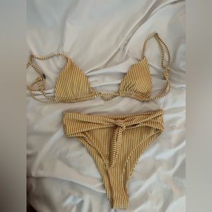 STRIPED BIKINI (worn once)